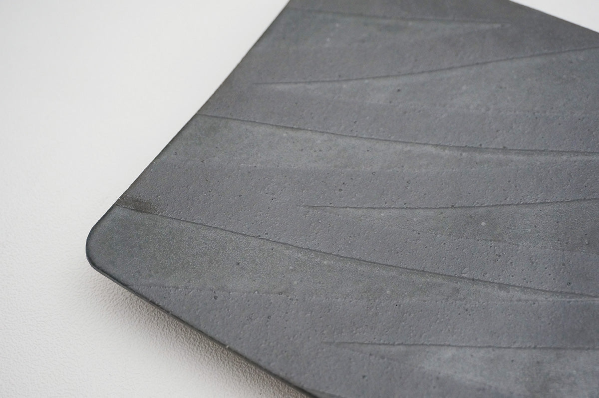 67 釉彩 スクエア台皿（5寸）