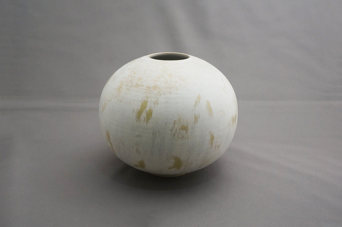 070 花器L(丸) ボタニカルグリーン