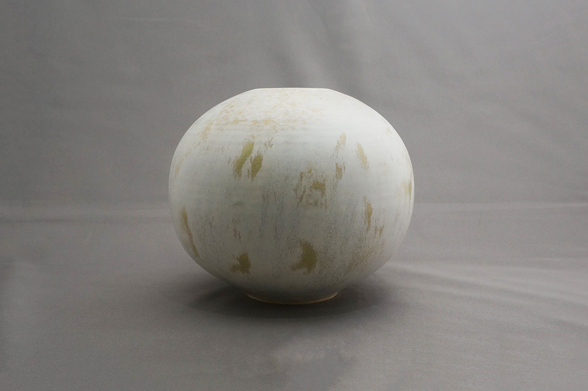070 花器L(丸) ボタニカルグリーン