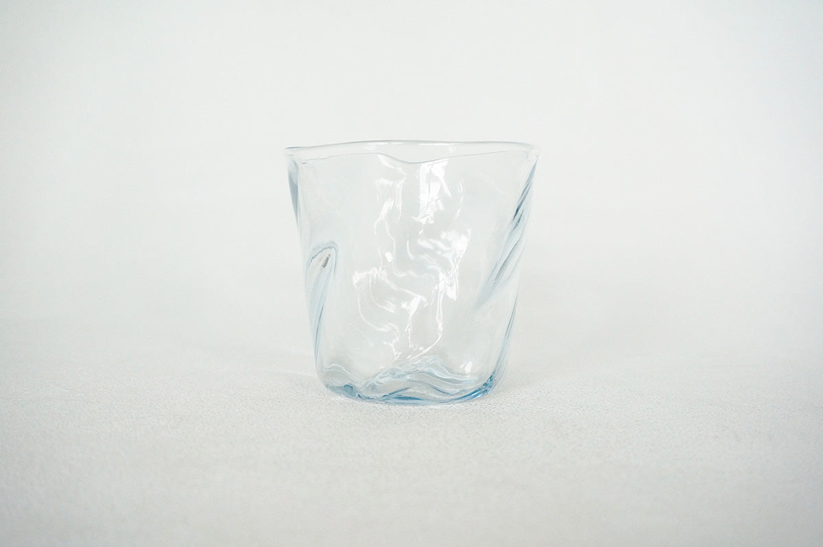 080 黒豆irodori Blue ゆらりグラス小