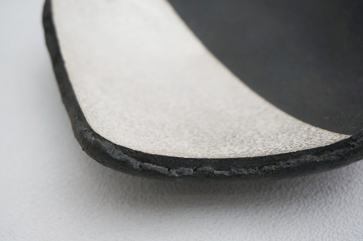 87 銀彩五角皿（ツートン）