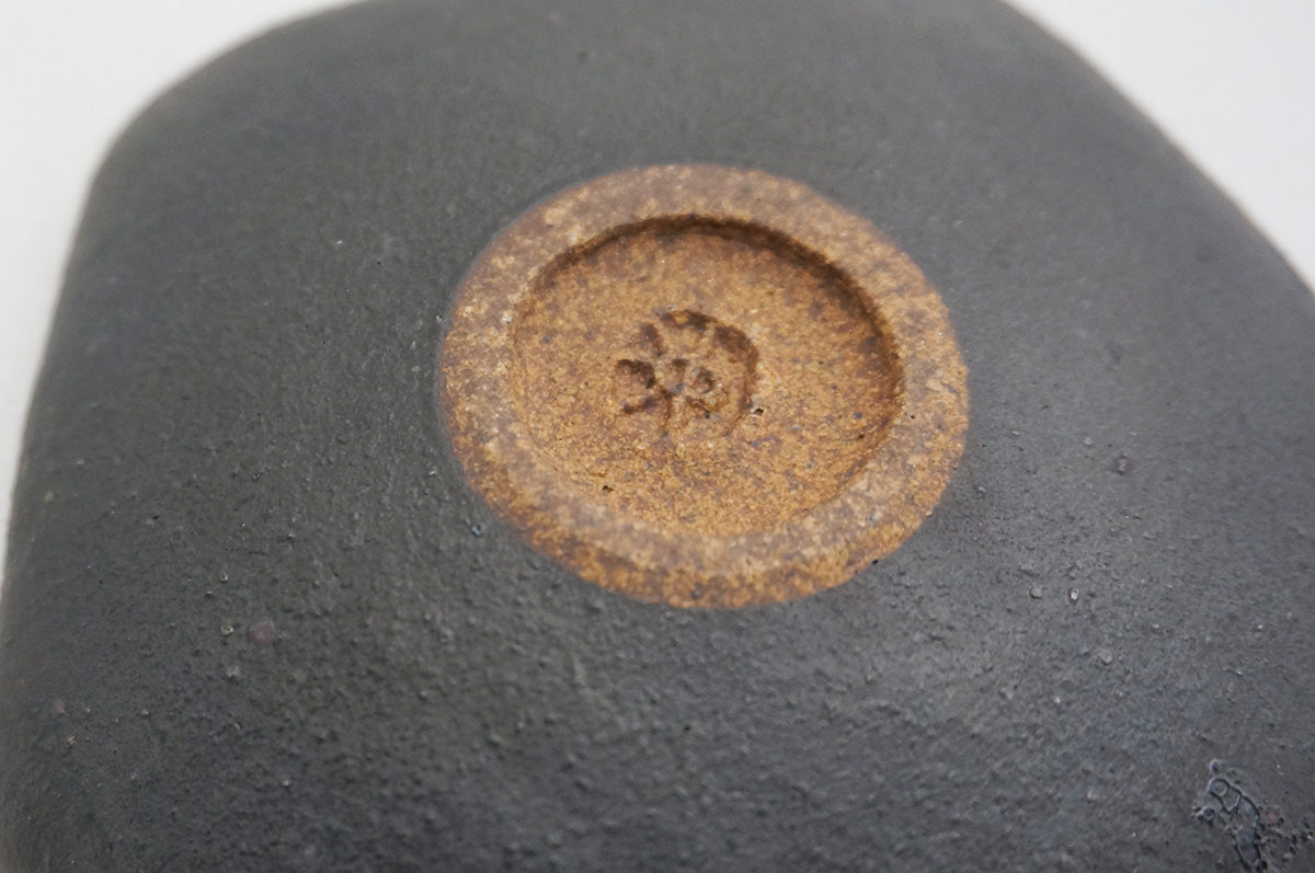 87 銀彩五角皿（ツートン）