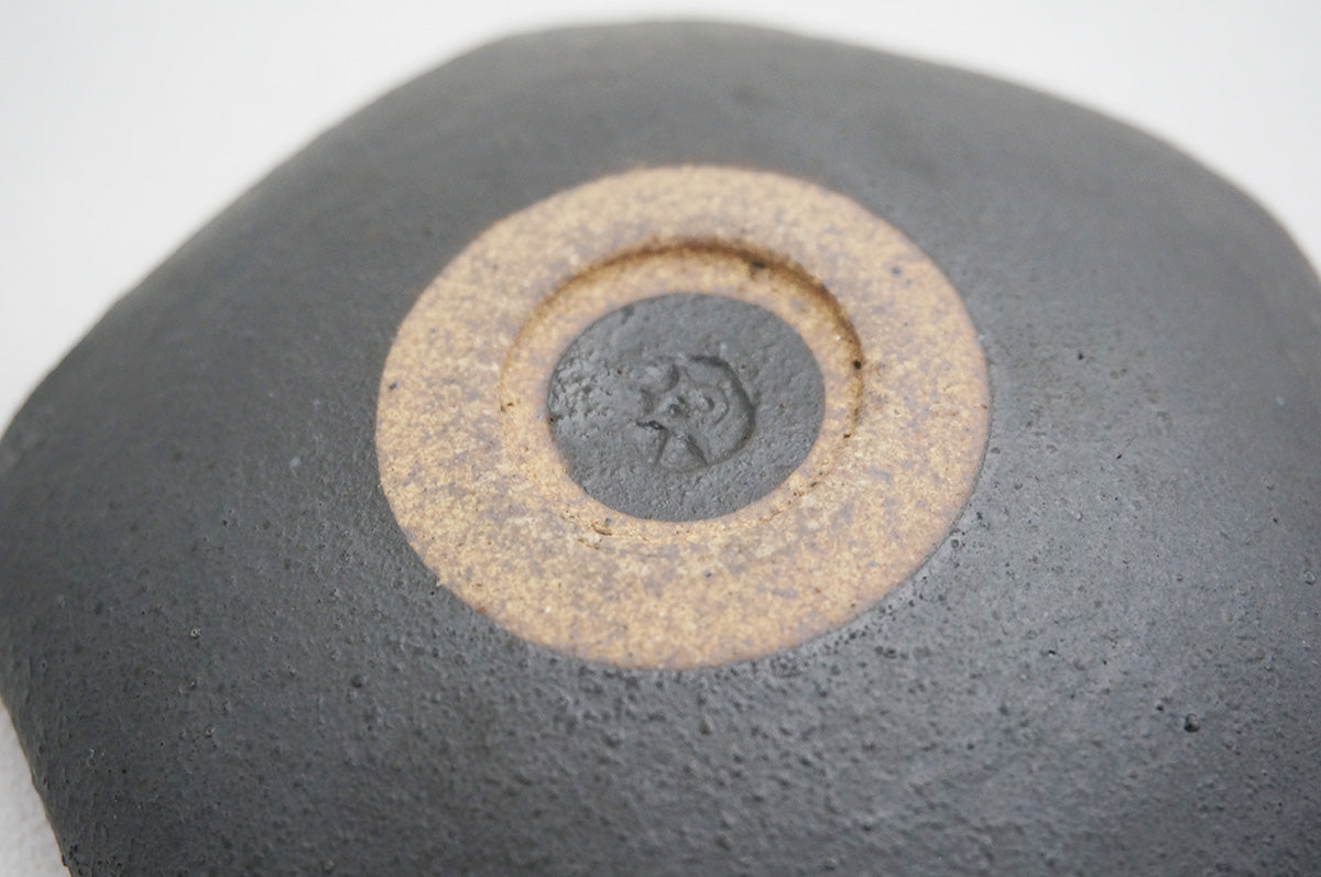 88 銀彩五角皿（釉彩）