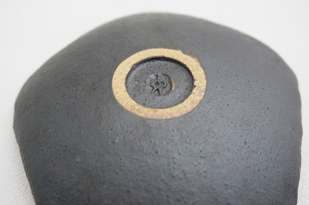 88 銀彩五角皿（釉彩）