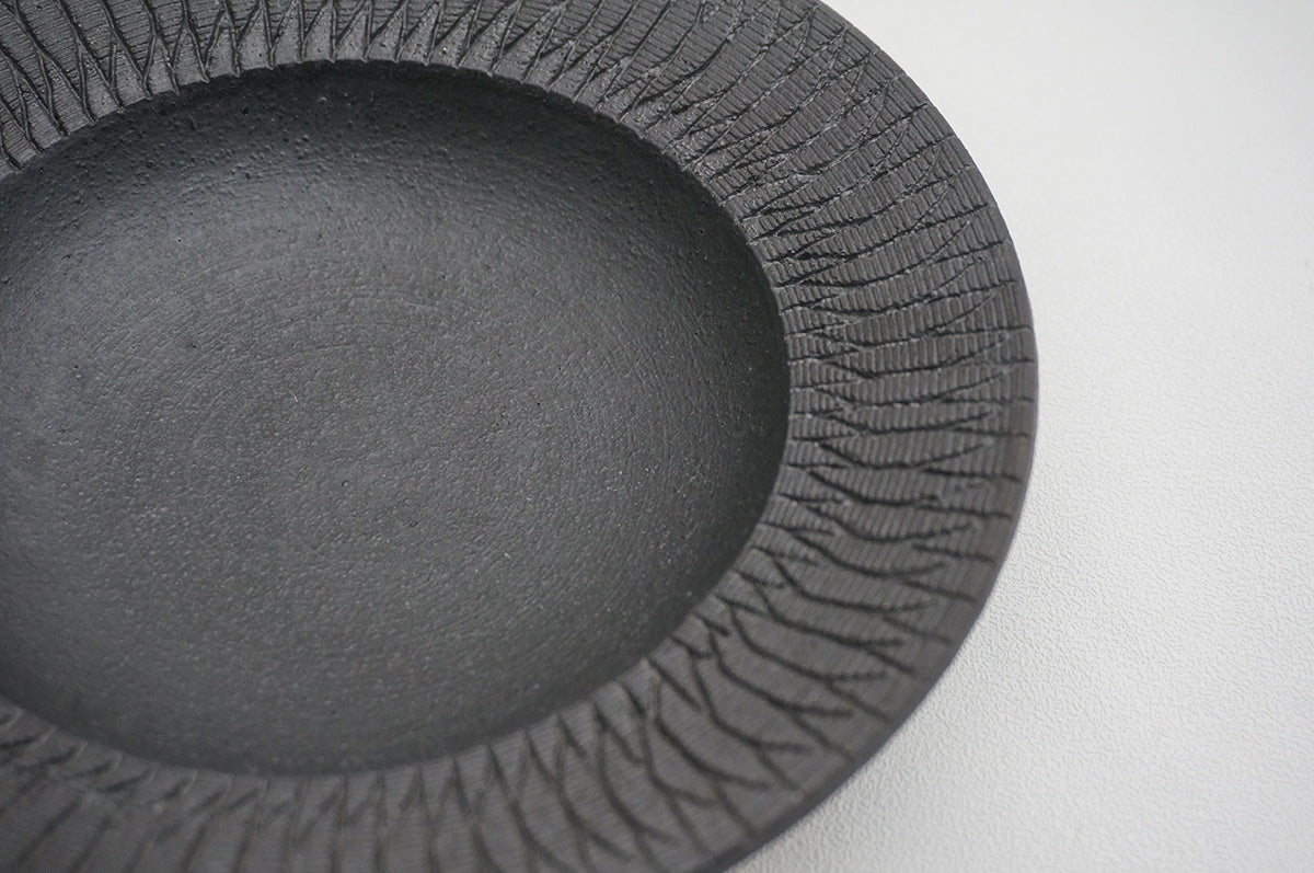 91 バーク7寸リム鉢