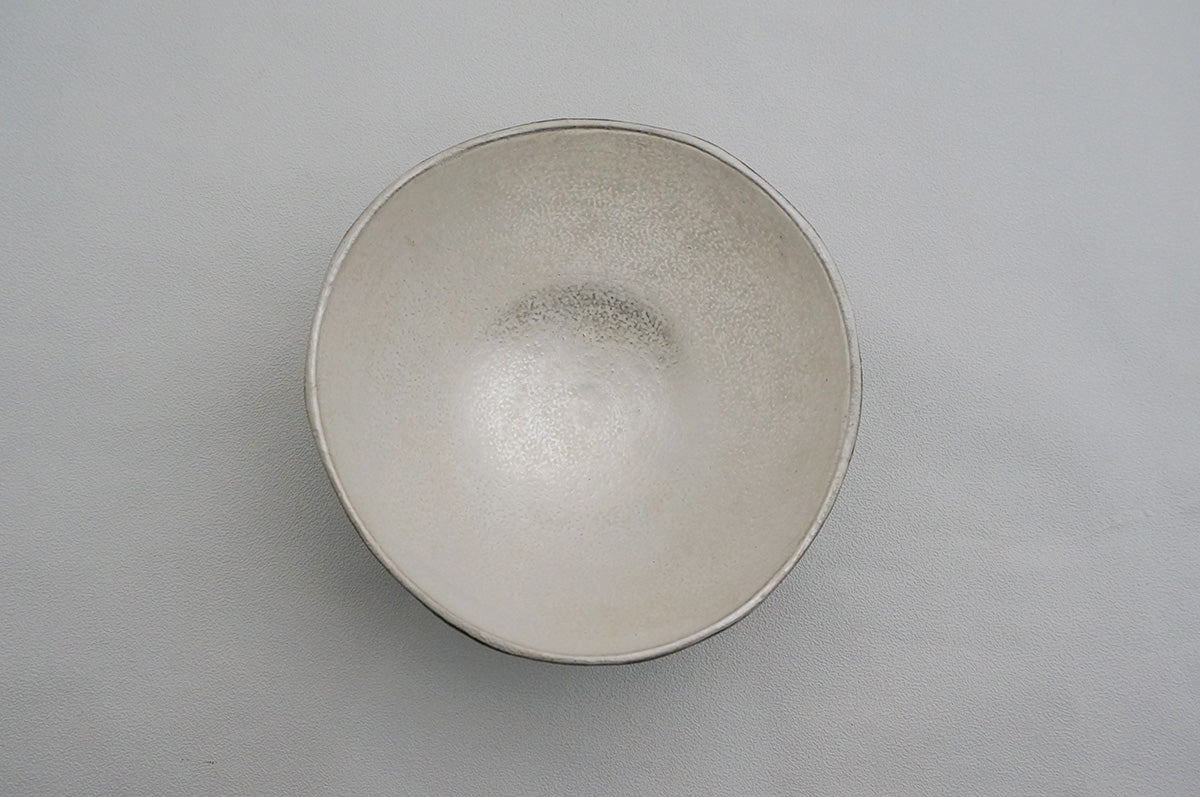 95 炭化 Spiral 銀彩ボウル