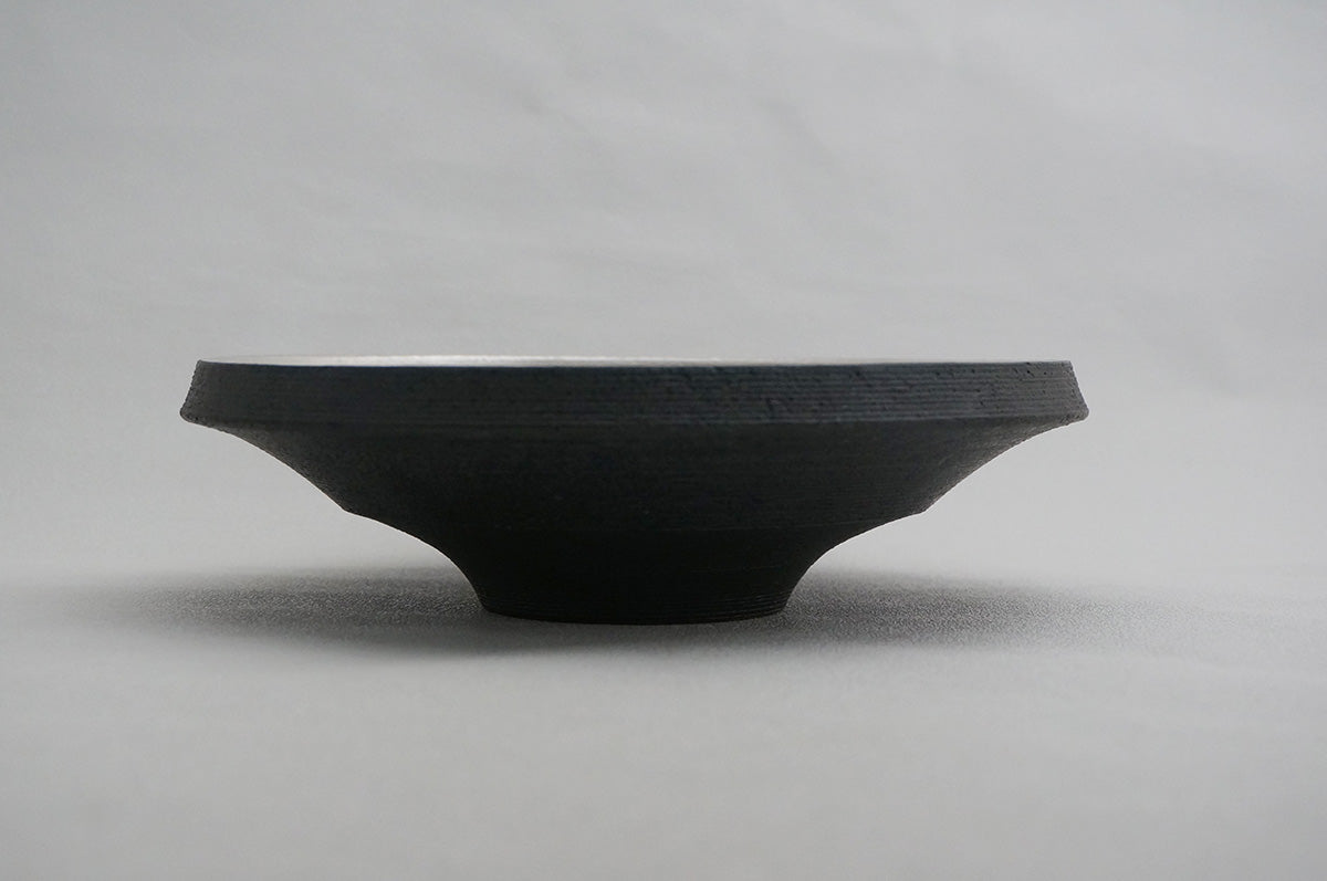 03-12 ナローボーダー 7寸鉢（内銀）