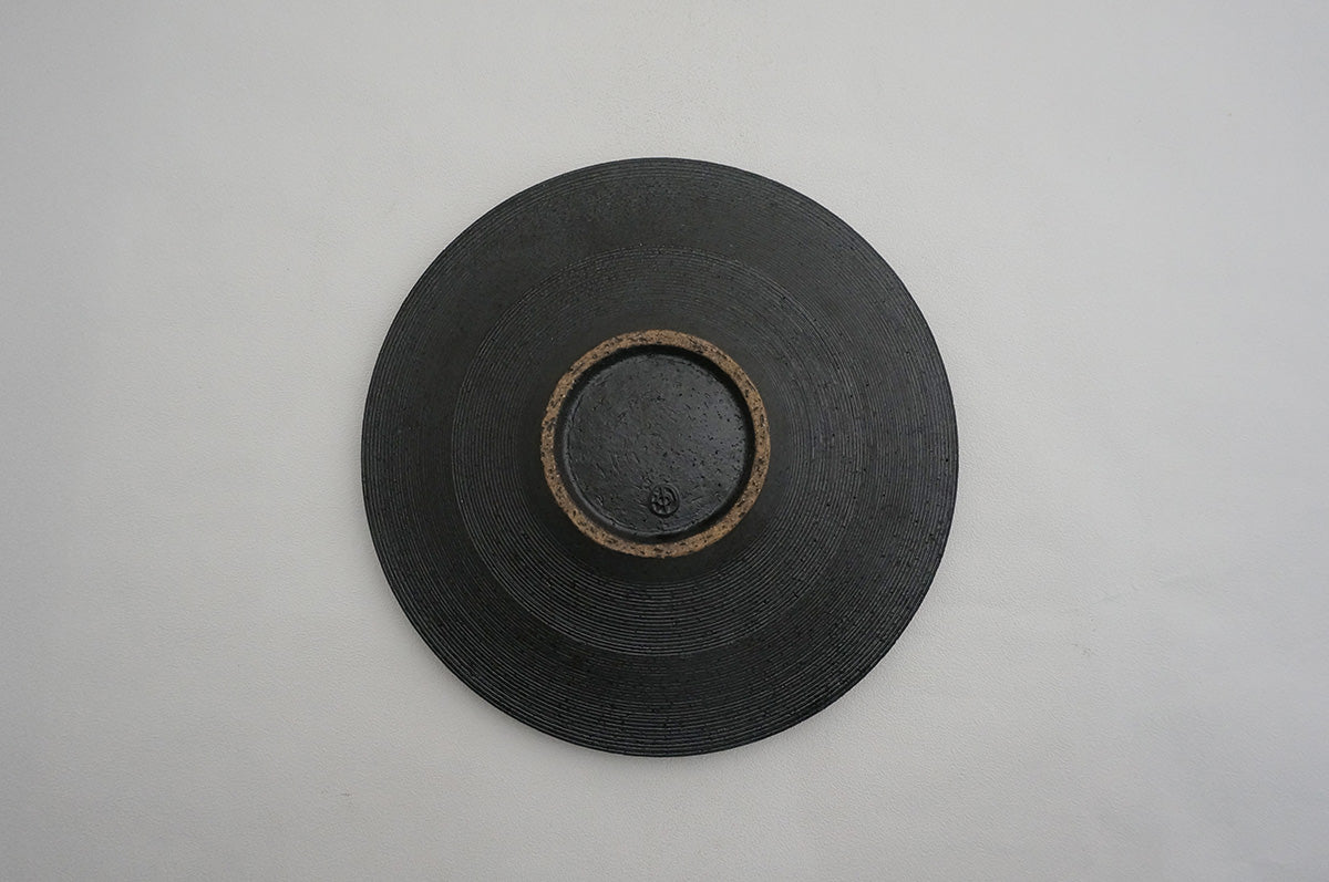 03-12 ナローボーダー 7寸鉢（内銀）