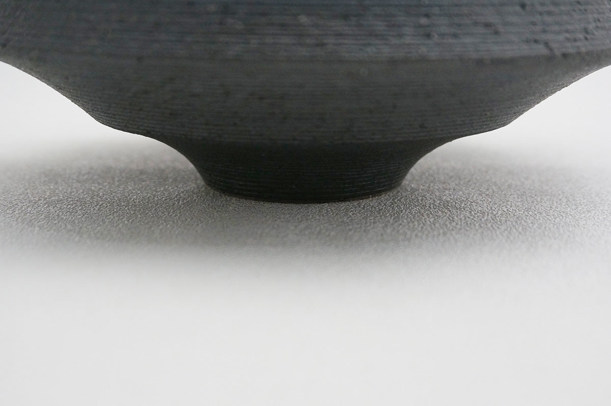 06-15 ナローボーダー 5寸鉢（内銀）