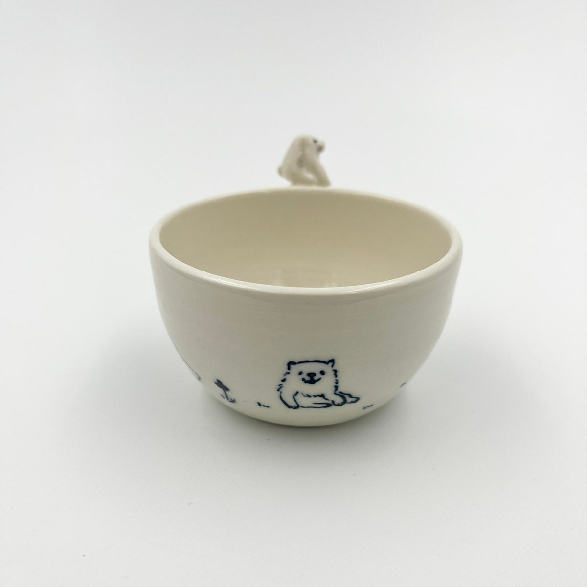 シロクマ　茶碗