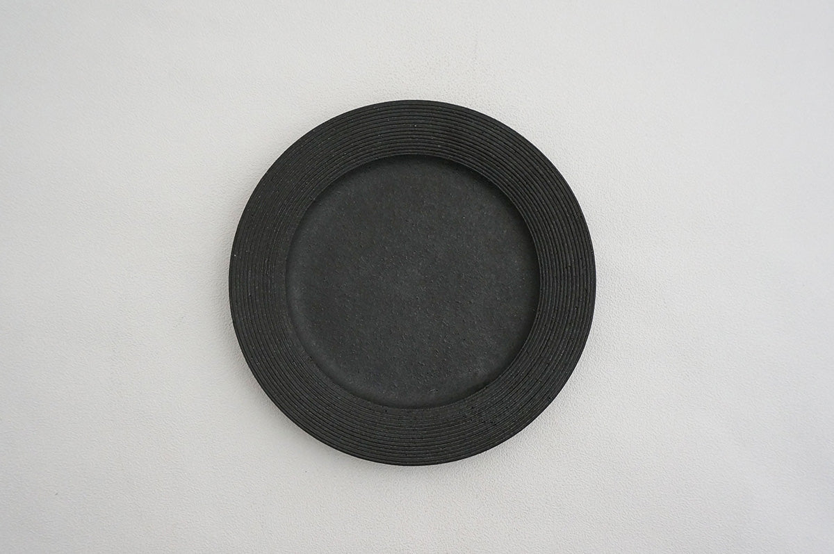 24-37 ナローボーダー 5寸リム皿