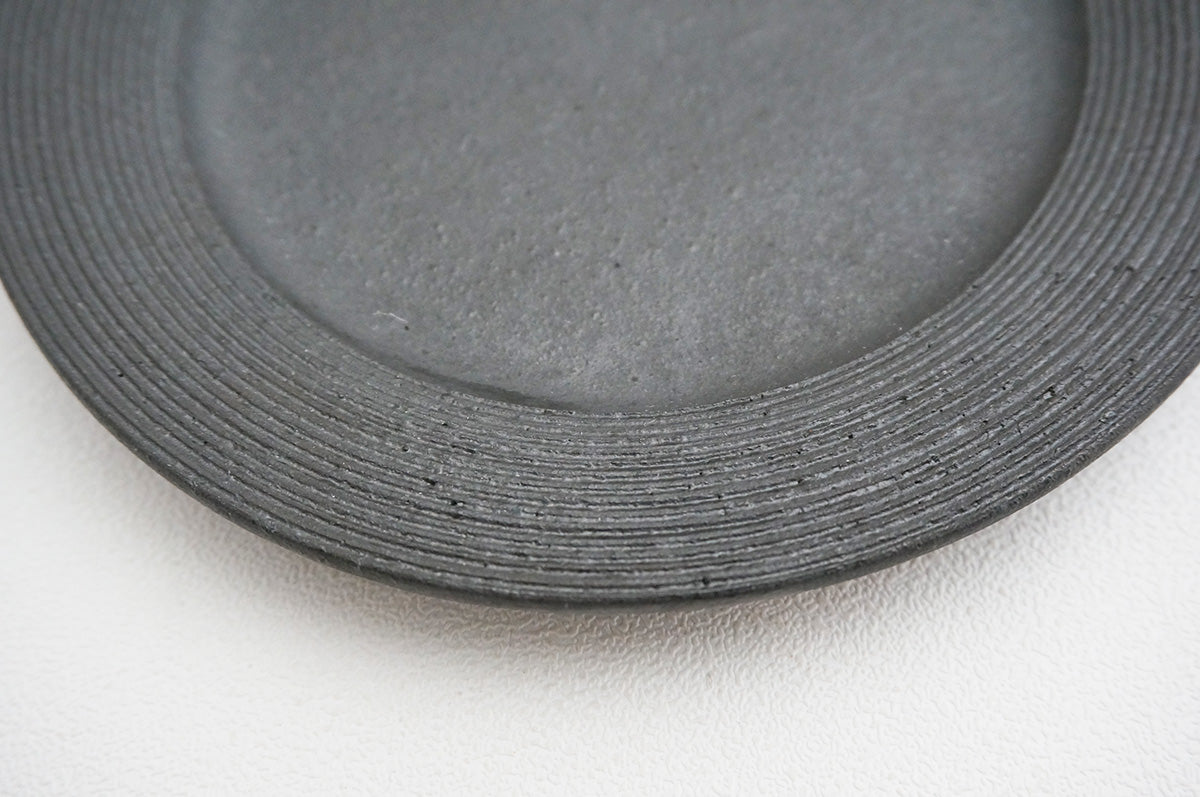 24-37 ナローボーダー 5寸リム皿