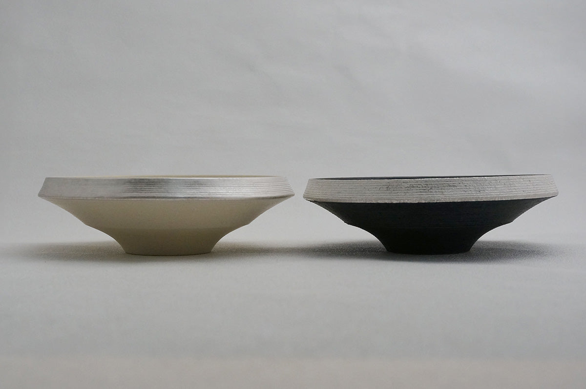 05-14 ナローボーダー 5寸鉢（外銀）