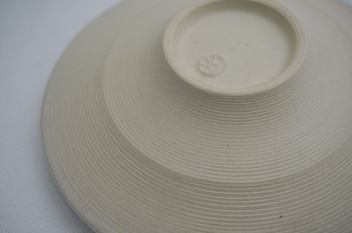 05-14 ナローボーダー 5寸鉢（外銀）