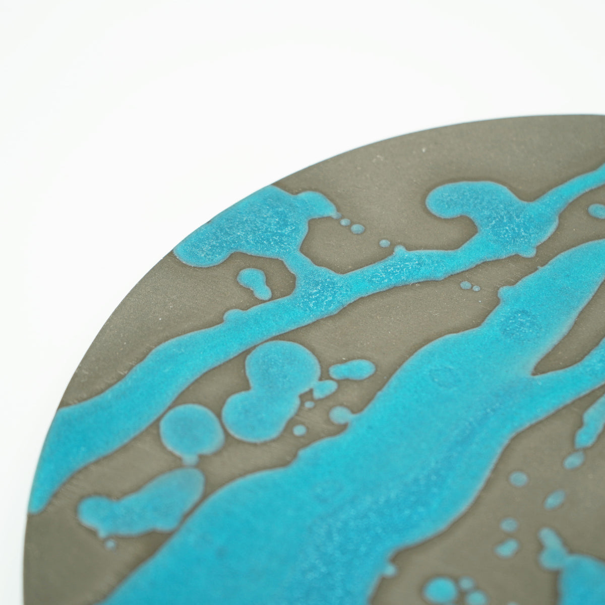 釉遊　8寸フラットプレート　