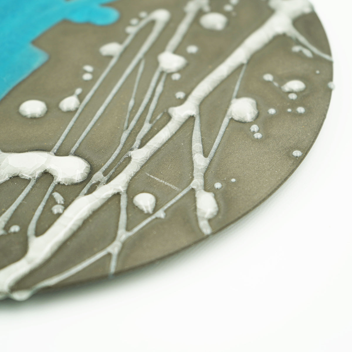 釉遊　8寸フラットプレート　