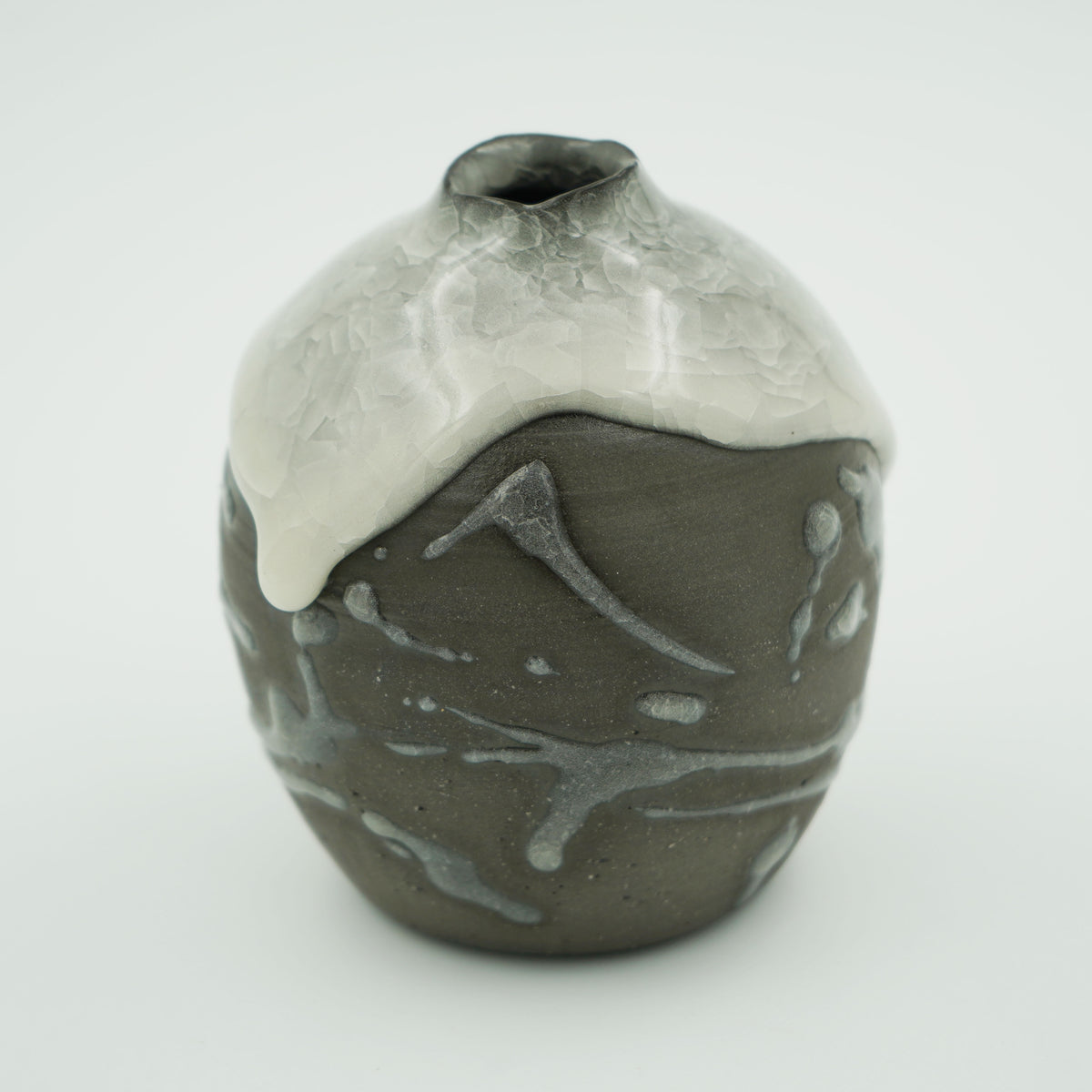 氷裂貫入　花器