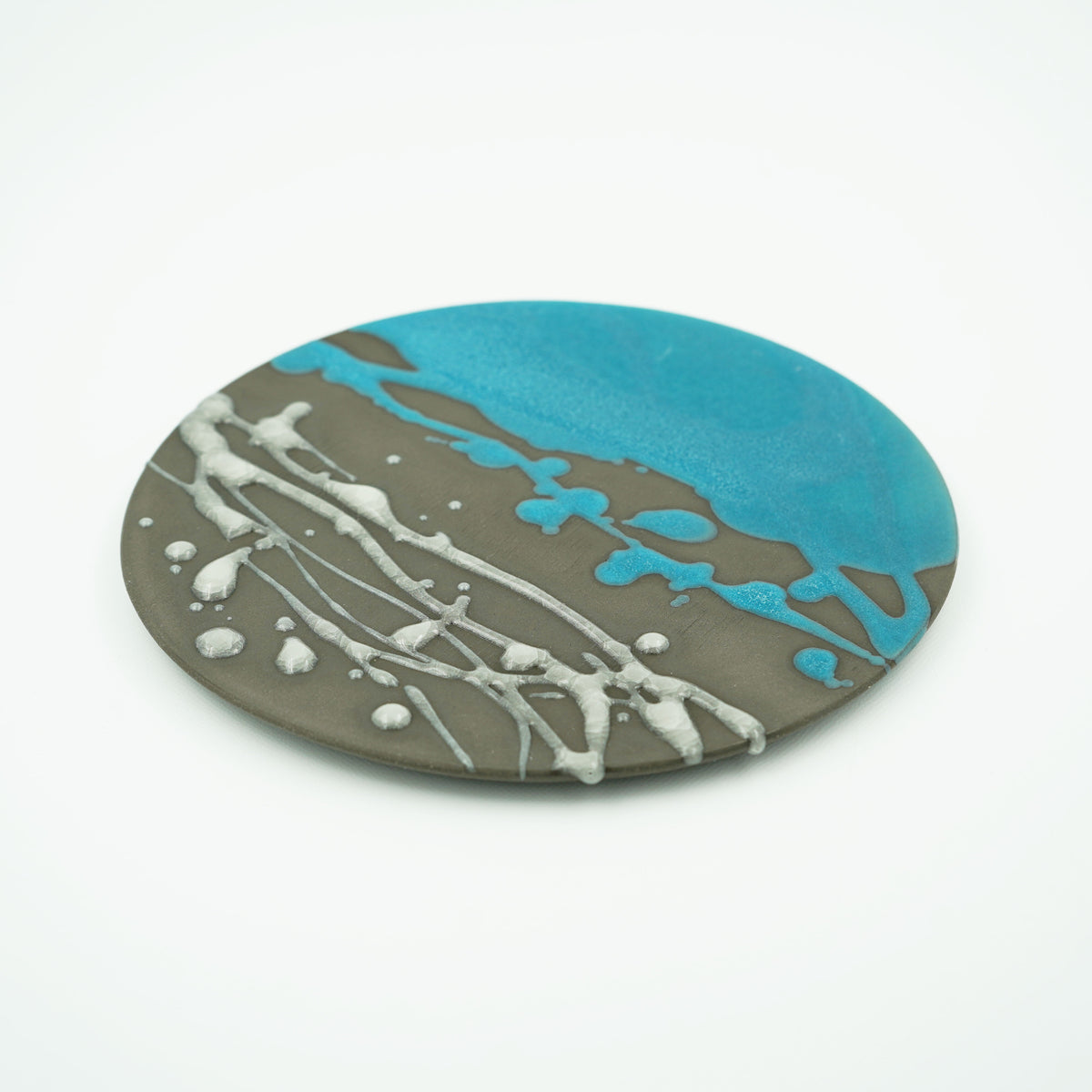 釉遊　6寸フラットプレート　