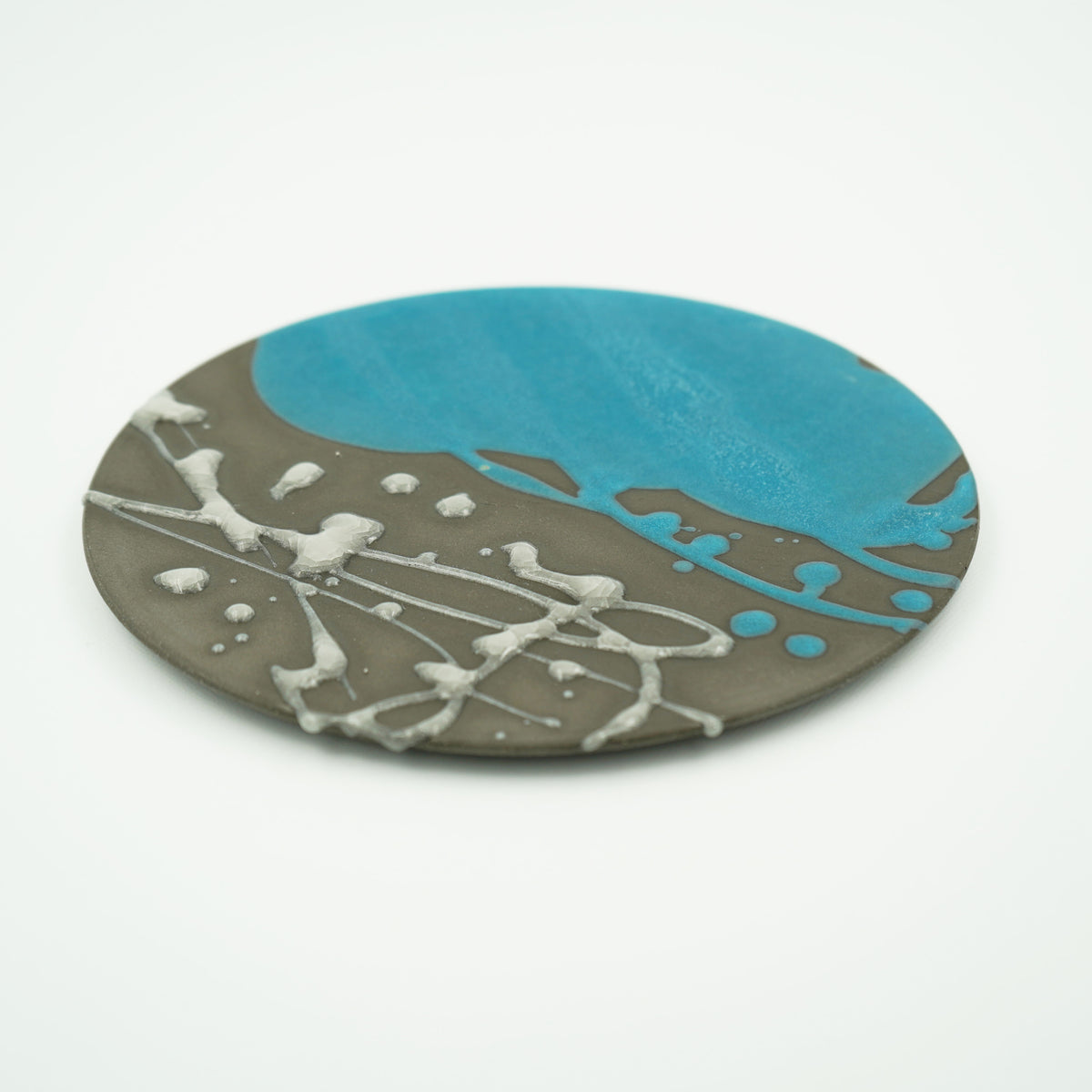 釉遊　6寸フラットプレート　