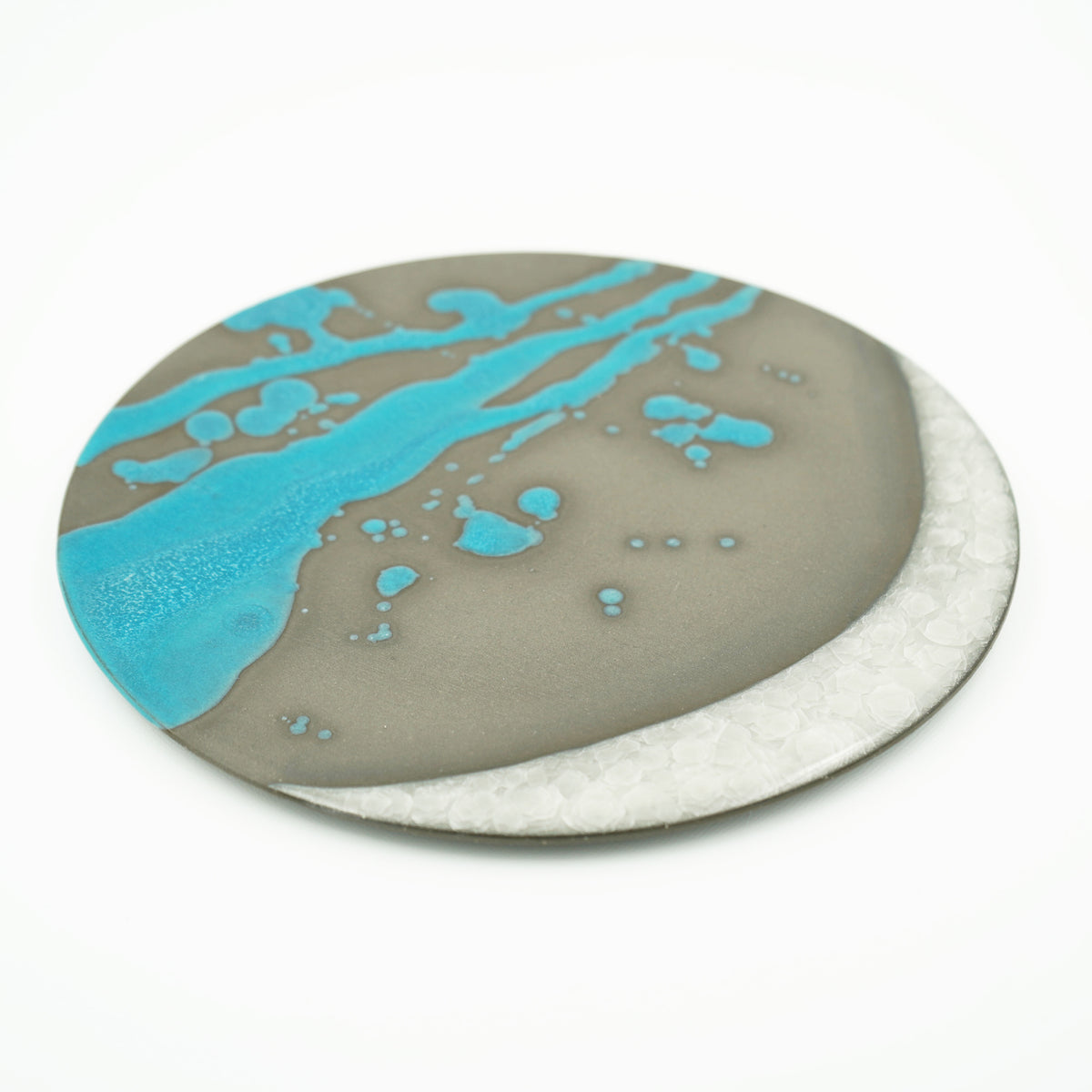 釉遊　8寸フラットプレート　