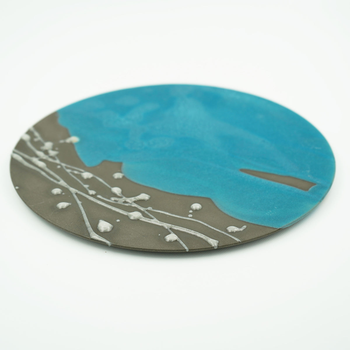 釉遊　8寸フラットプレート　