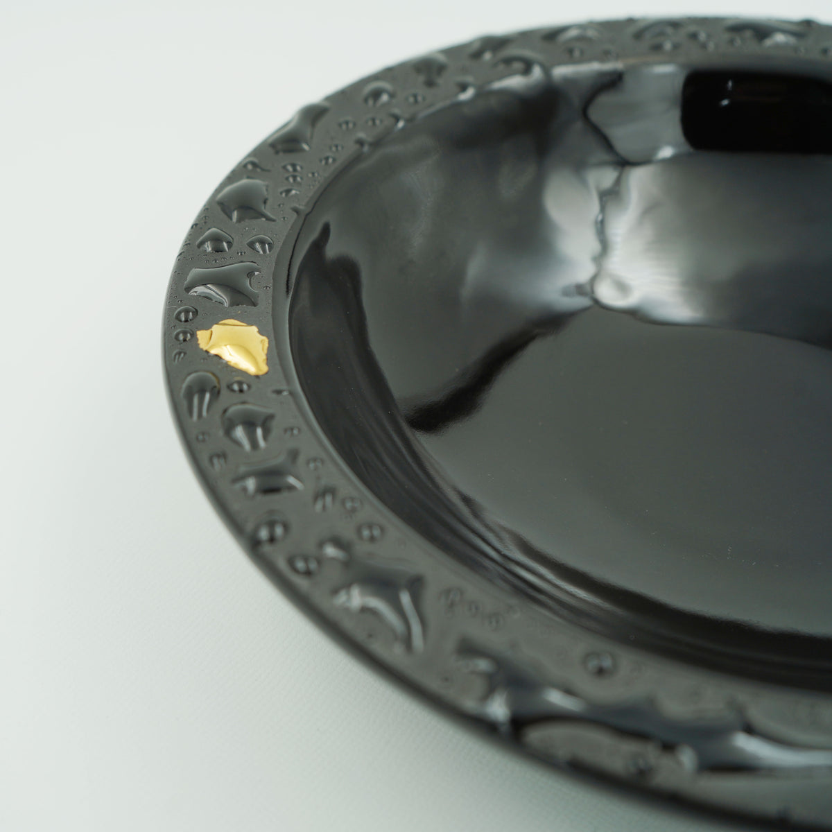 DROP ROUND PLATE 金彩