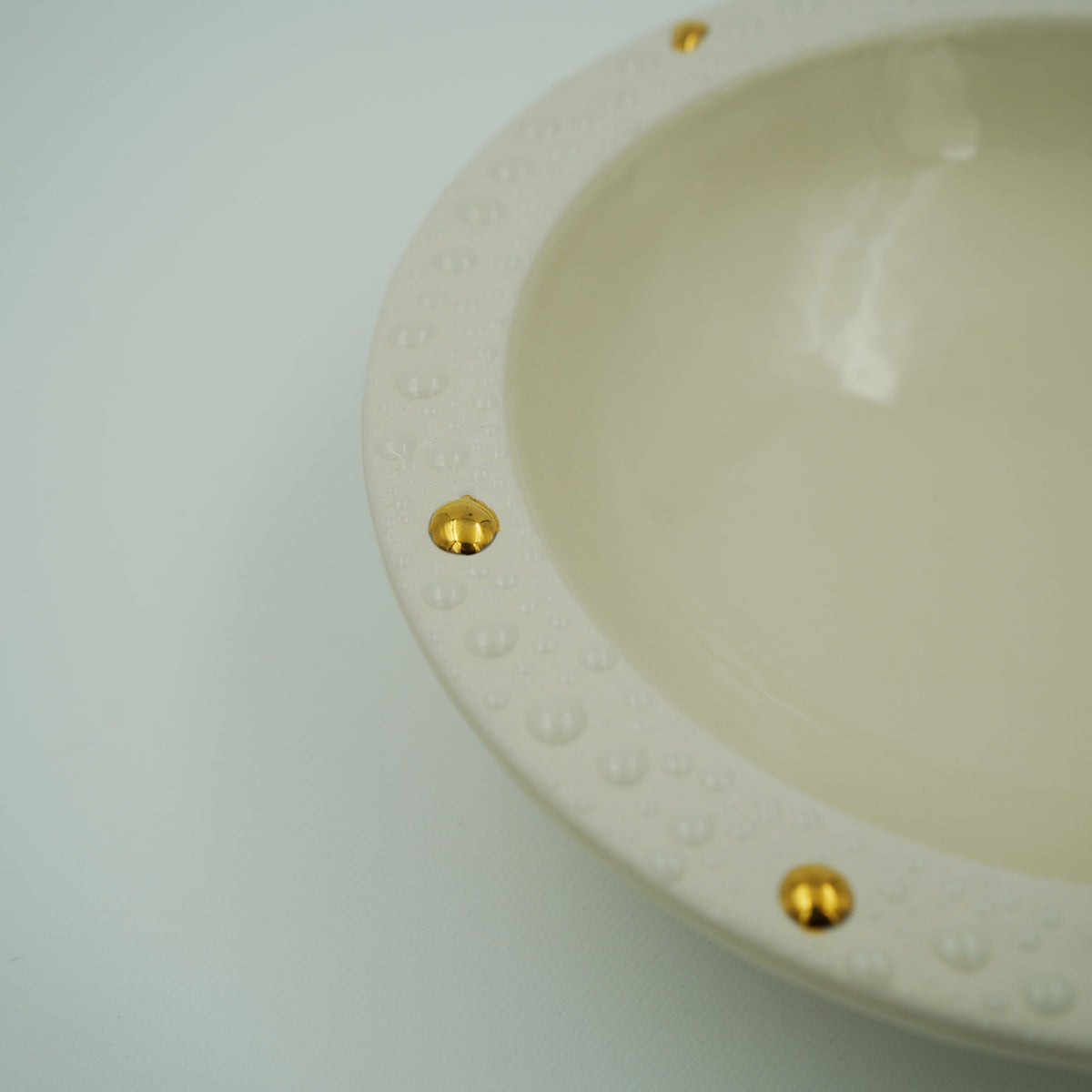 DROP ROUND PLATE 金彩