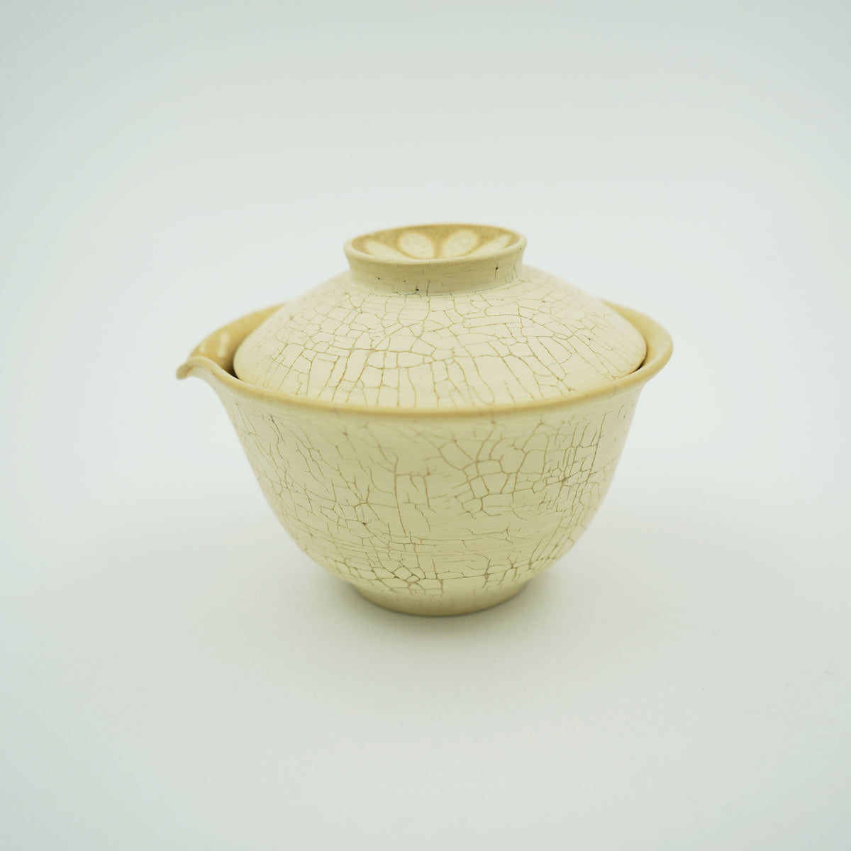 白樺梅花皮　蓋碗