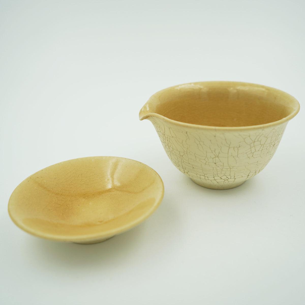 白樺梅花皮　蓋碗