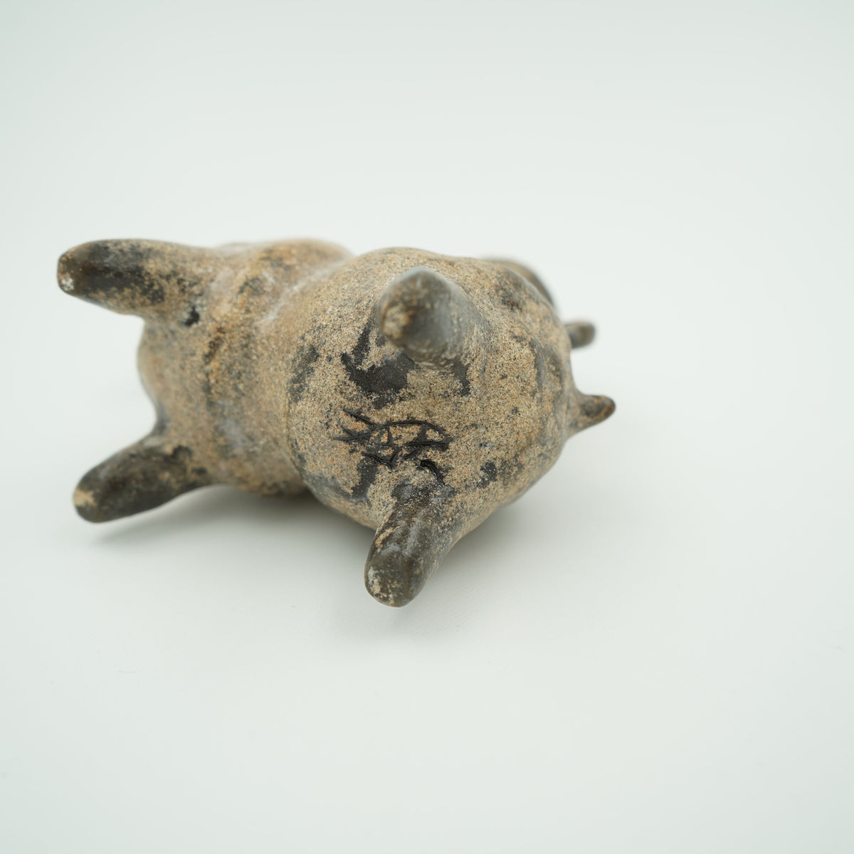 山羊形一輪挿し　白