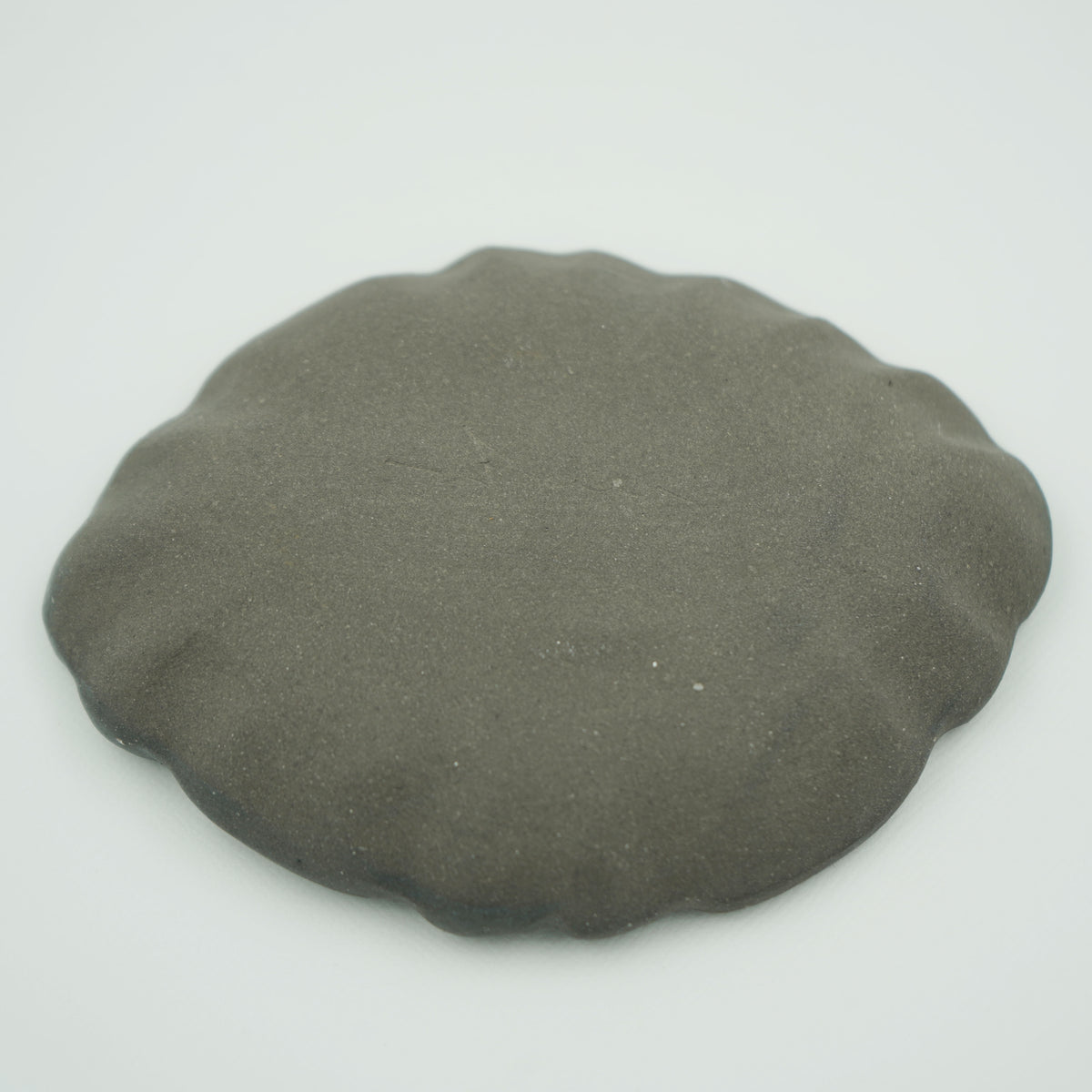 氷裂貫入　輪花豆皿　ダイヤ