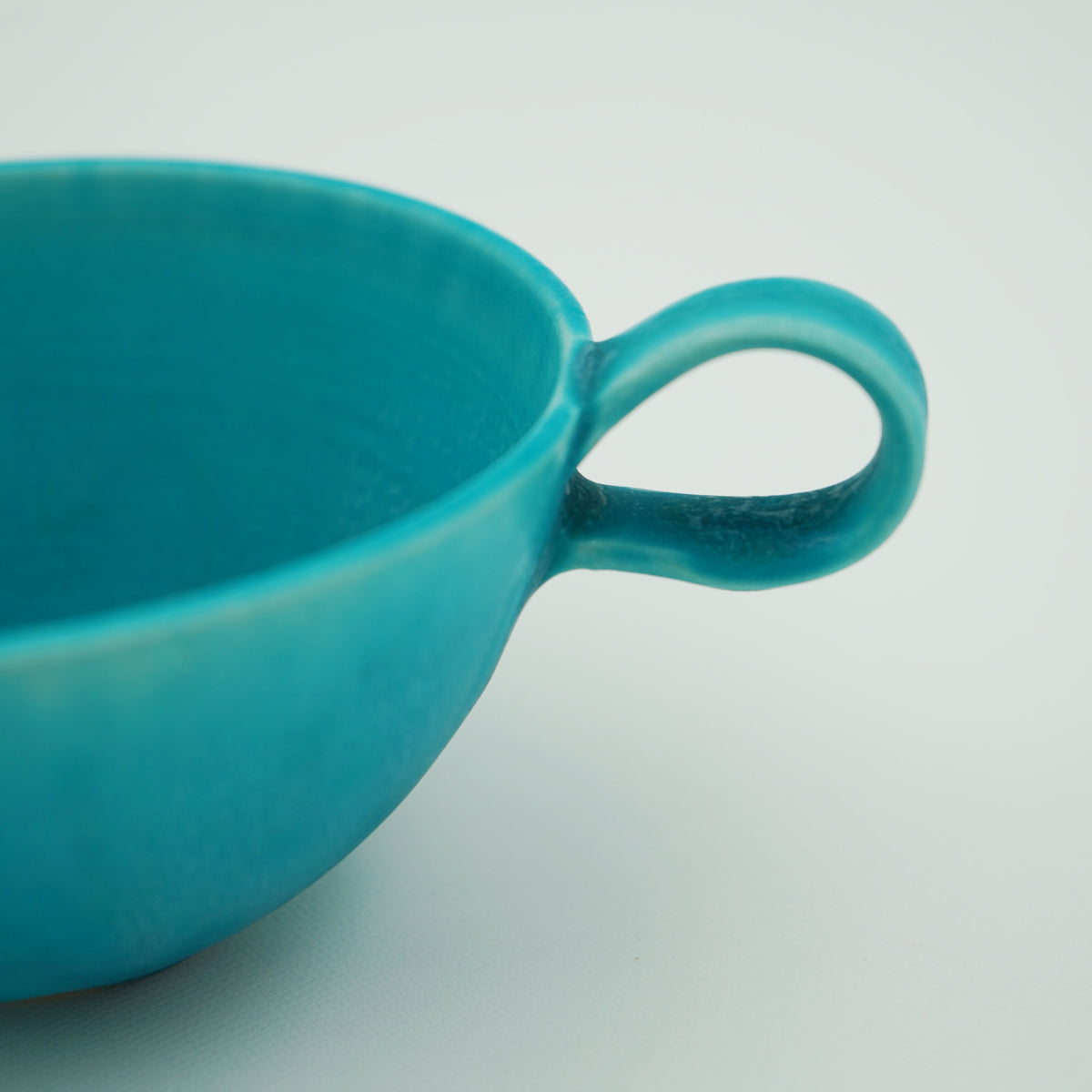 碧釉　スープカップ