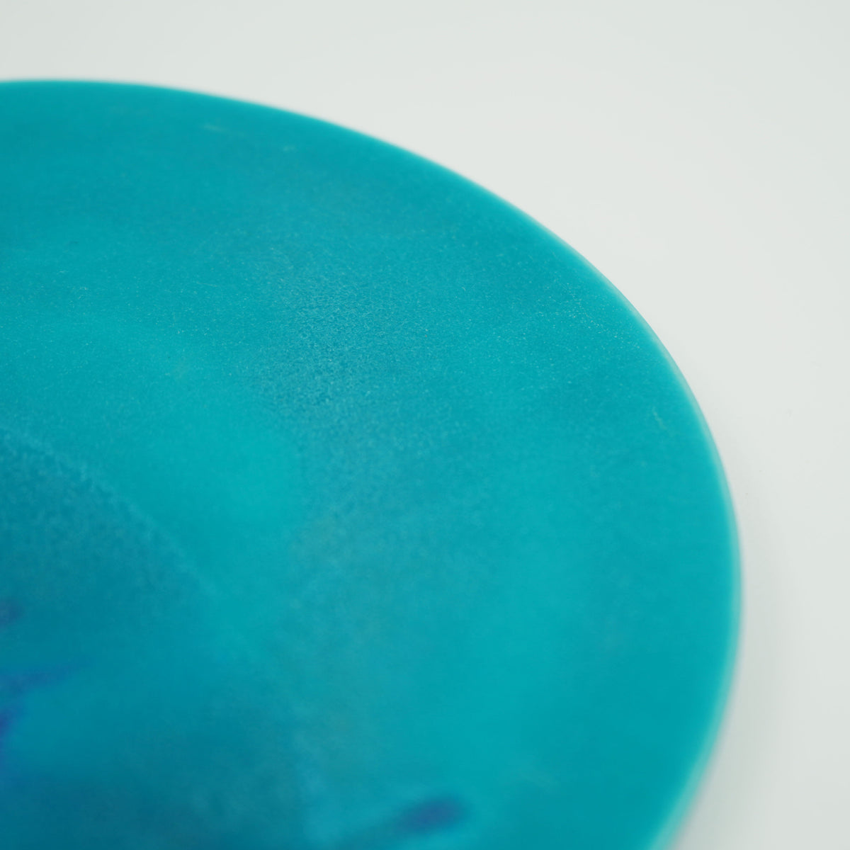 碧釉　6寸フラットプレート(バイカラー）